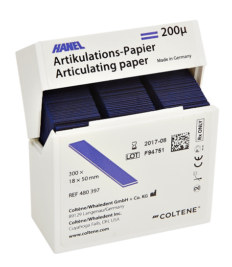 PAPEL PARA ARTICULAÇÃO DUPLA FACE HANEL 18MM X 50MM - COLTENE